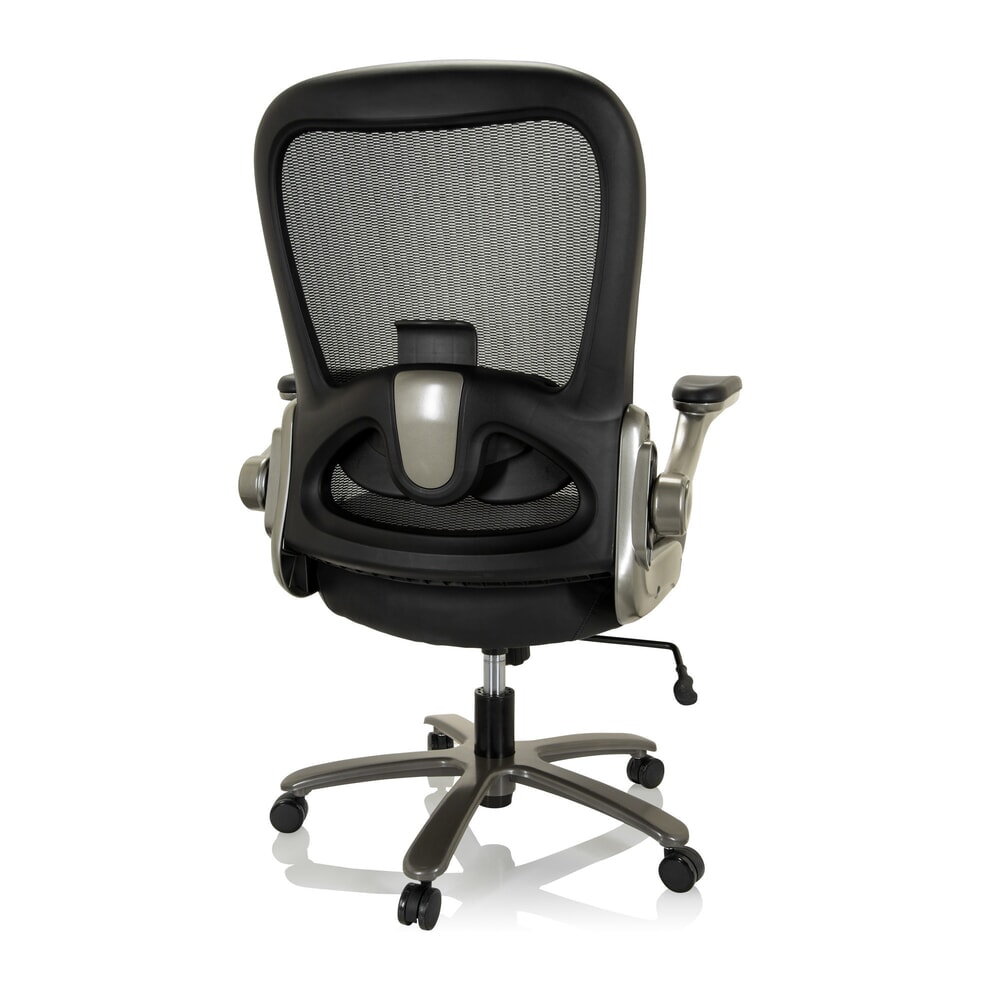 Produktabbildung Nr. 11: hjh OFFICE Schwerlaststuhl / Bürostuhl INSTRUCTOR T I Titan XXL Netzstoff / Leder, schwarz