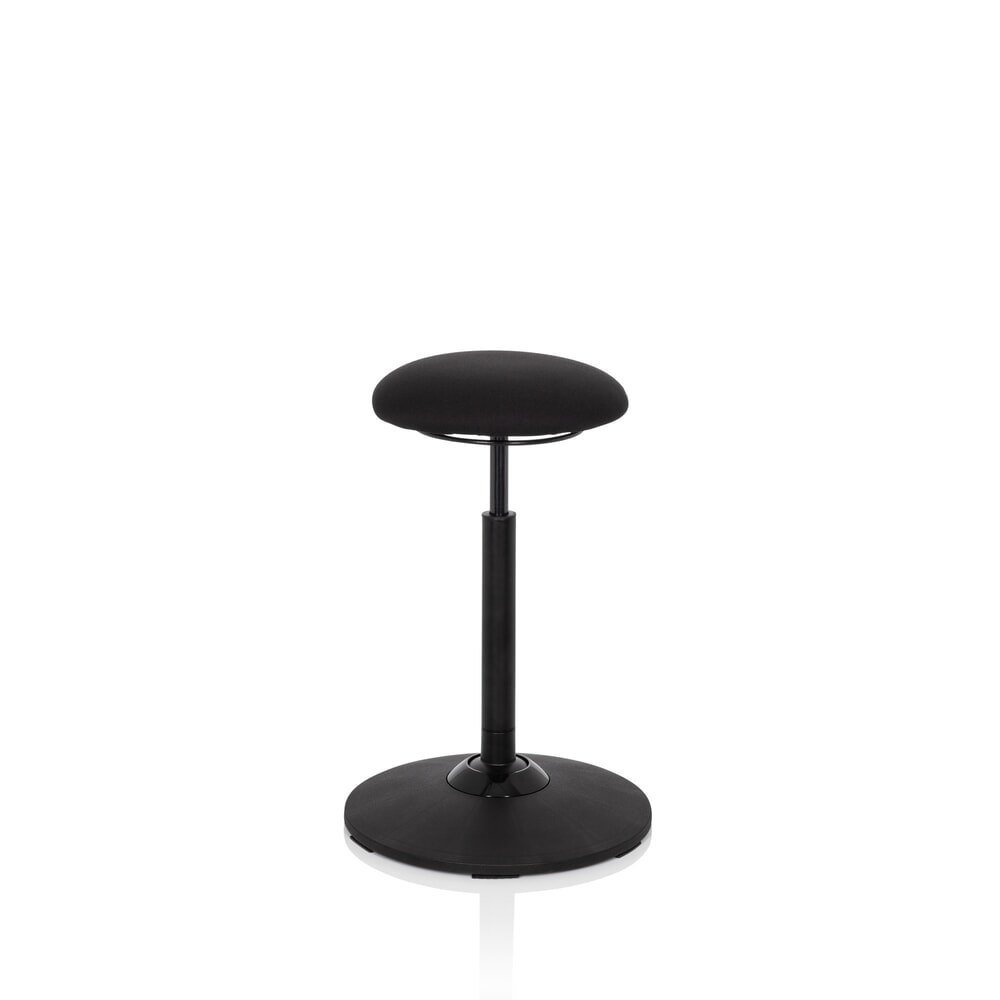 Produktabbildung Nr. 1: hjh OFFICE Ergonomische Hocker / Stehhilfe BALANCE SIT Stoff, schwarz