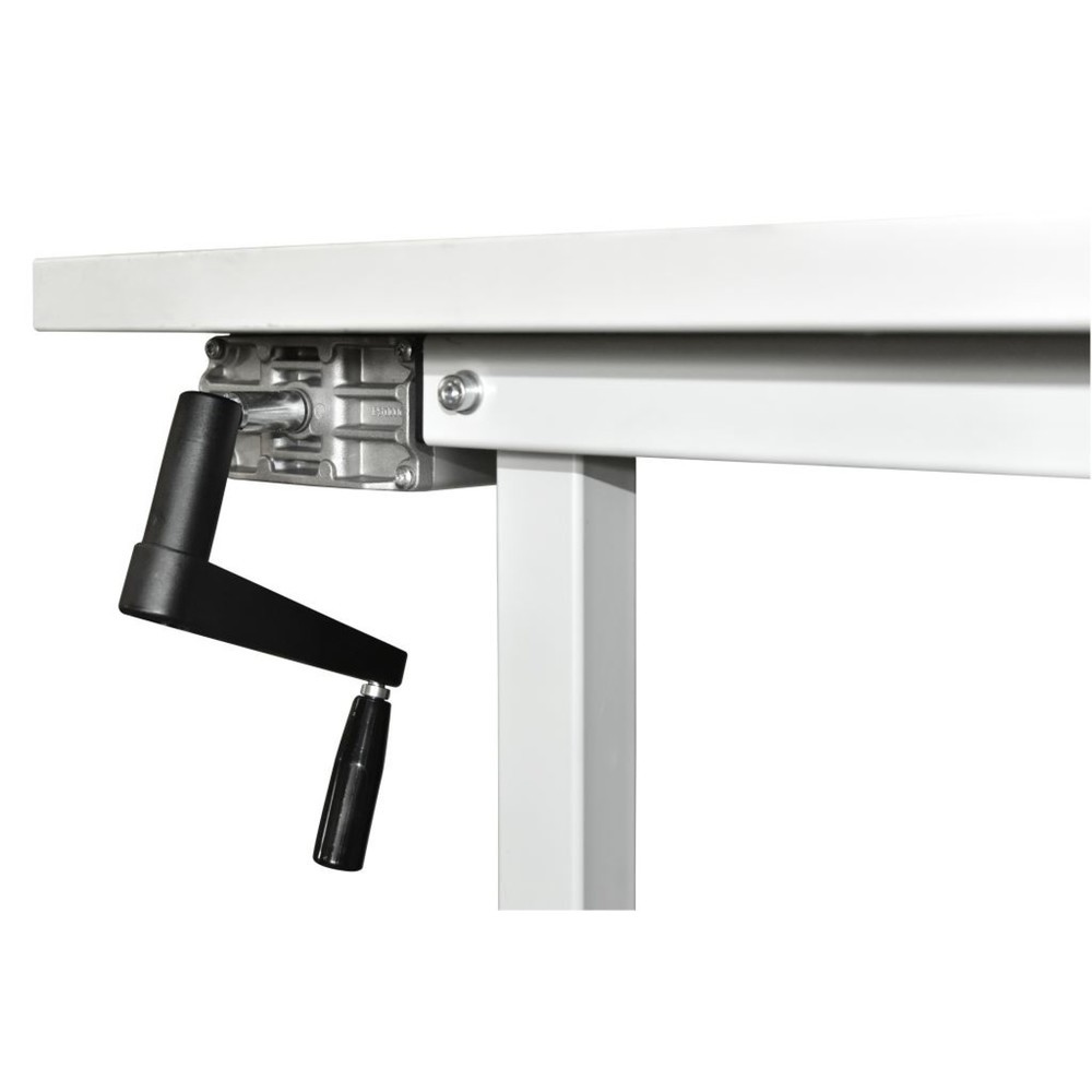 Produktabbildung Nr. 3: Höhenverstellung per Kurbel, für DAHMEN Packtische Classic, Verstellbereich 750-950 mm