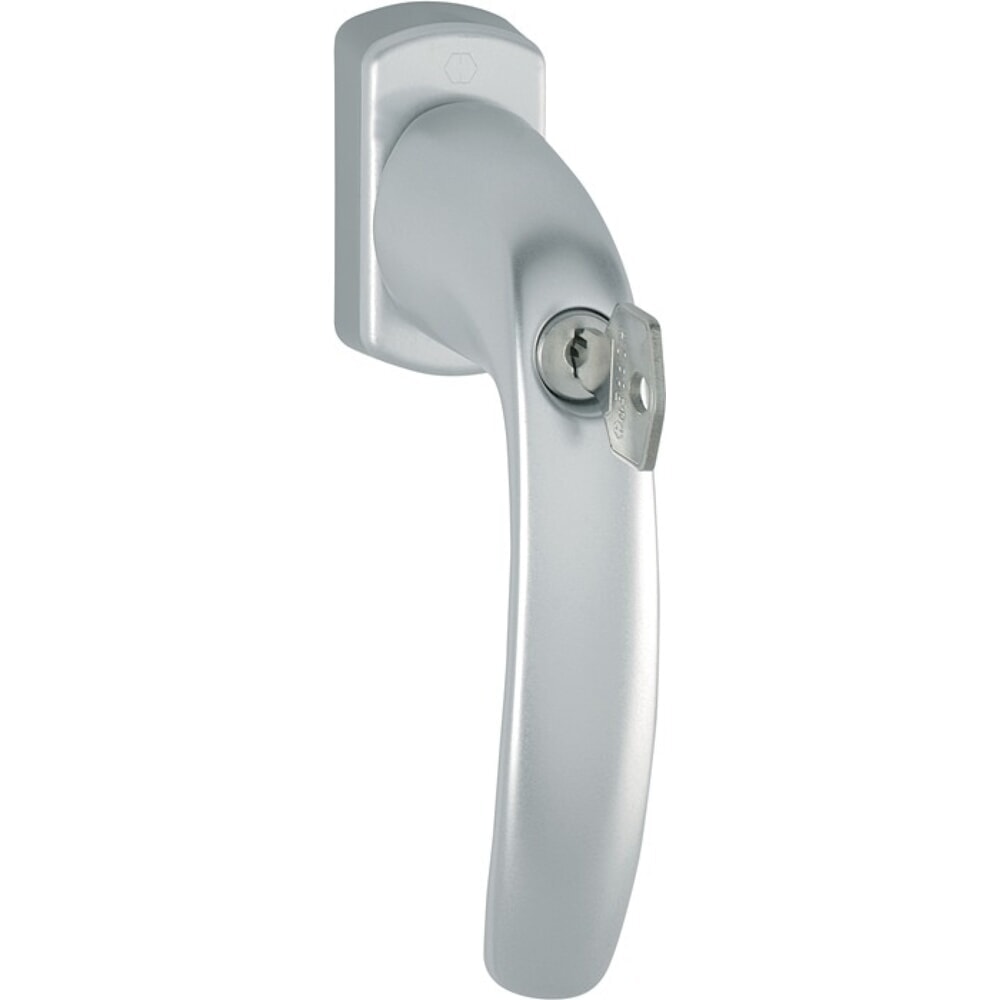 Produktabbildung: HOPPE Fenstergriff New York 0810S/U10, 35 mm, Aluminium F8707 / dunkelbraun, abschliessbar