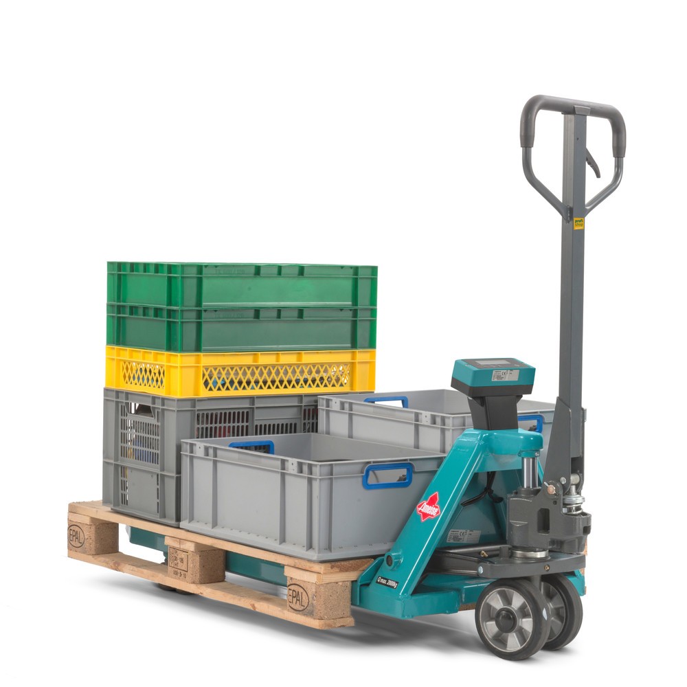 Produktabbildung Nr. 6: Hubwagen mit Waage Ameise® PTM 2.0 Scale, 1 kg-Schritte, Tragfähigkeit 2.000 kg, Tandemrollen