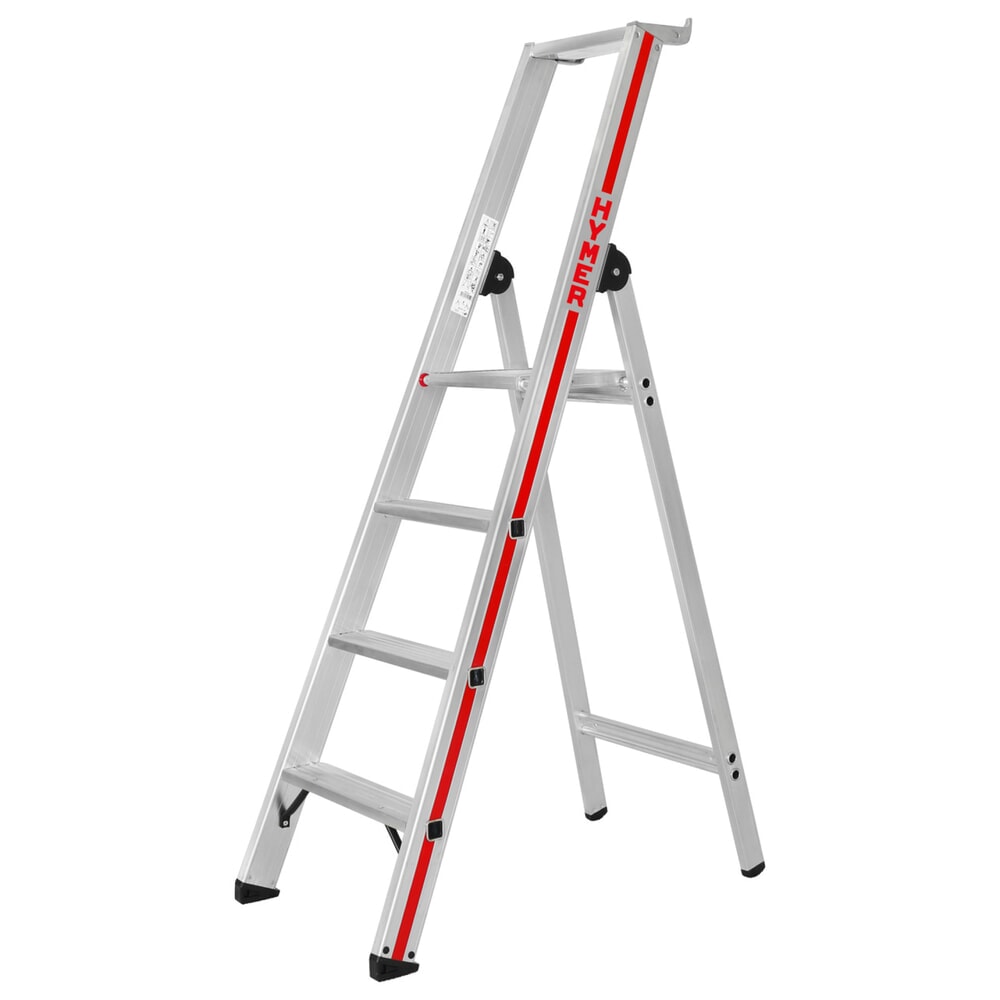 Produktabbildung: HYMER Industrie-Stufenleiter, 1-seitig, Standhöhe 0,93 m