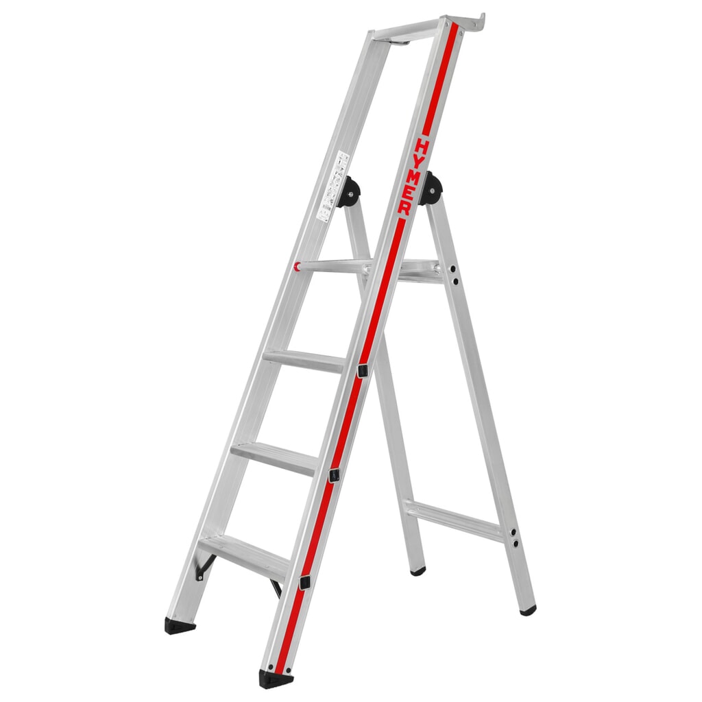 HYMER Industrie-Stufenleiter, 1-seitig, Standhöhe 0,93 m Produktabbildung: HYMER Industrie-Stufenleiter, 1-seitig, Standhöhe 0,93 m