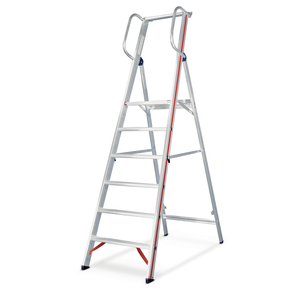 Produktabbildung: HYMER Plattformleiter, klappbar, Standhöhe 0,95 m