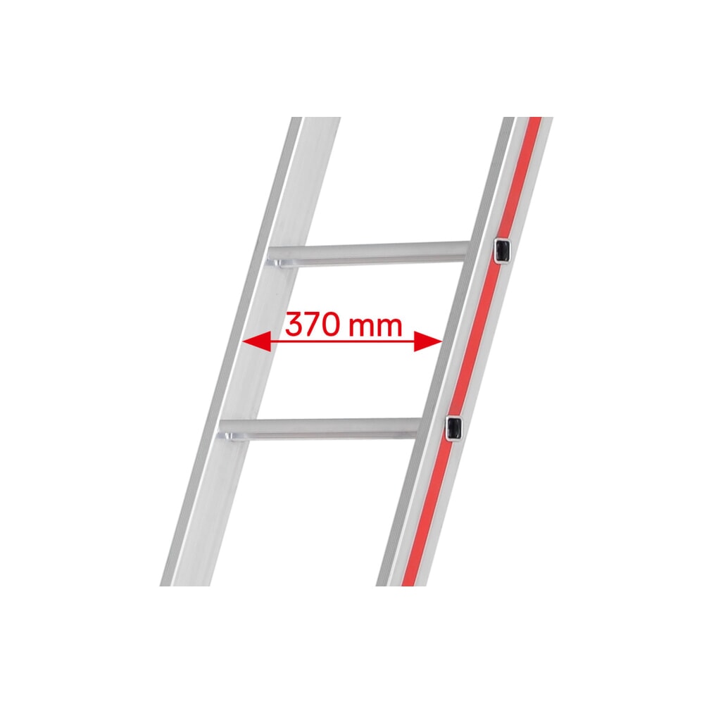 Produktabbildung Nr. 6: HYMER Stufen-Anlegeleiter, 6 Stufen, Länge 1,72 m