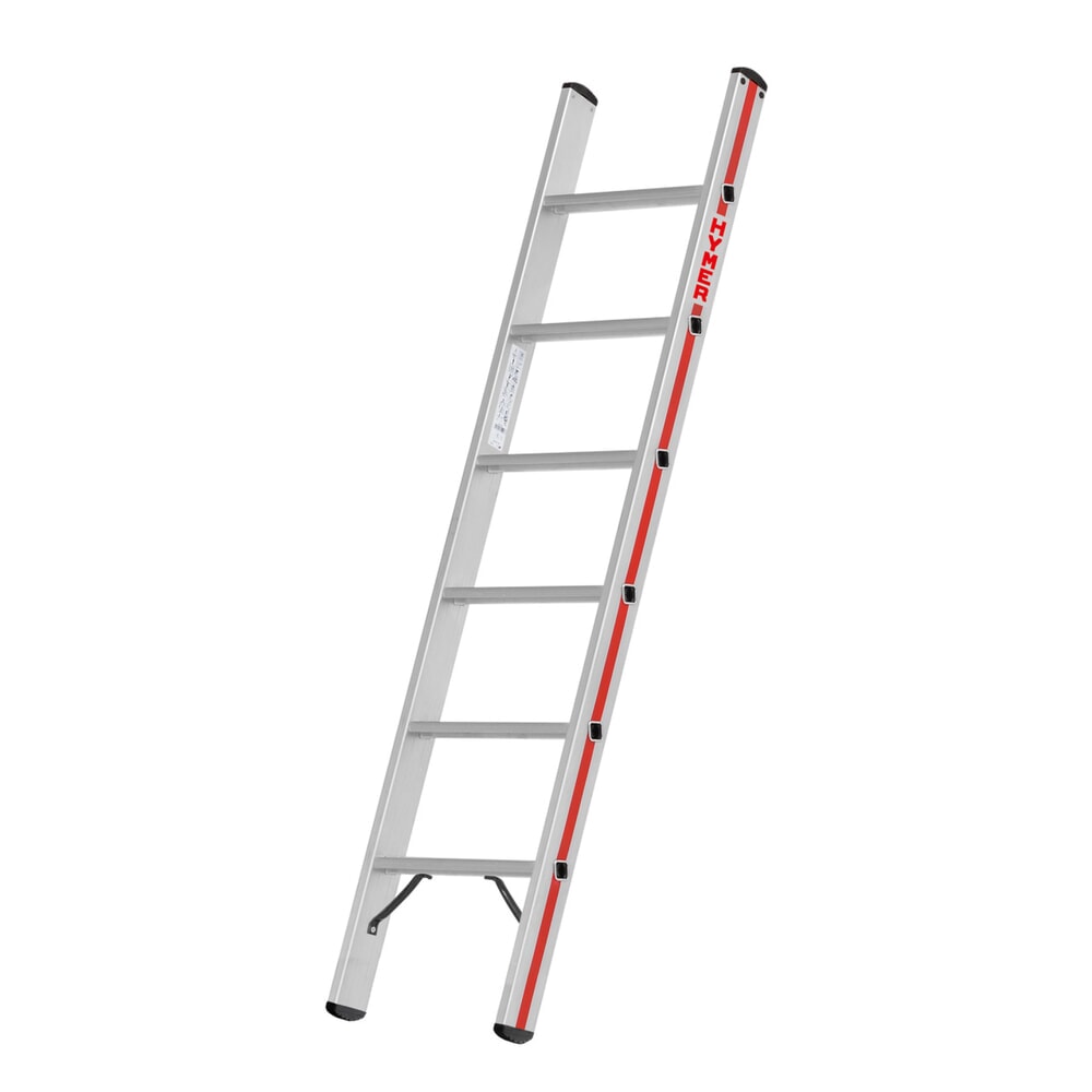 Produktabbildung Nr. 1: HYMER Stufen-Anlegeleiter, 6 Stufen, Länge 1,72 m