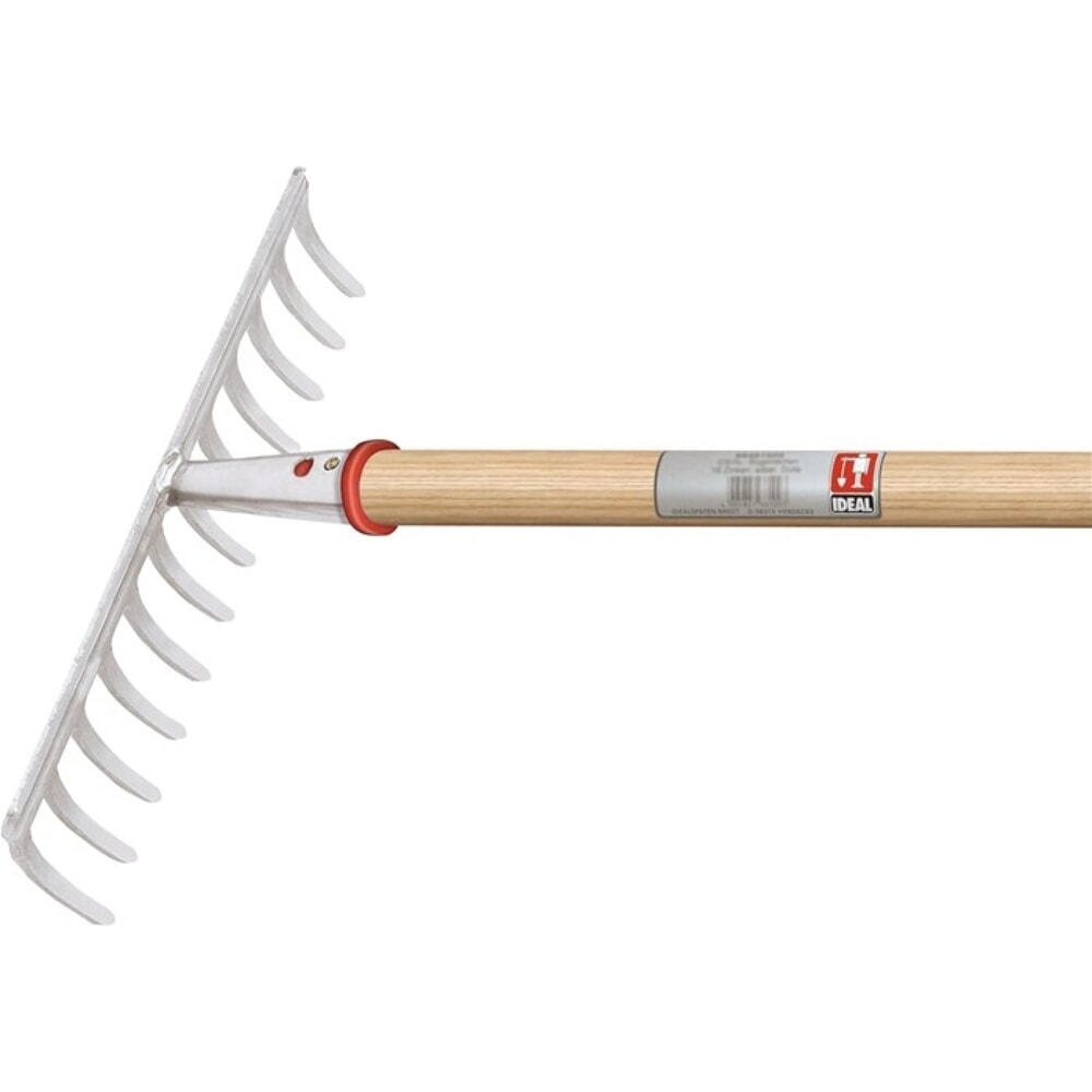 Produktabbildung: IDEAL Gartenrechen, 14 Zinken, Arbeitsbreite 372 mm, mit konischer Dülle, ohne Stiel