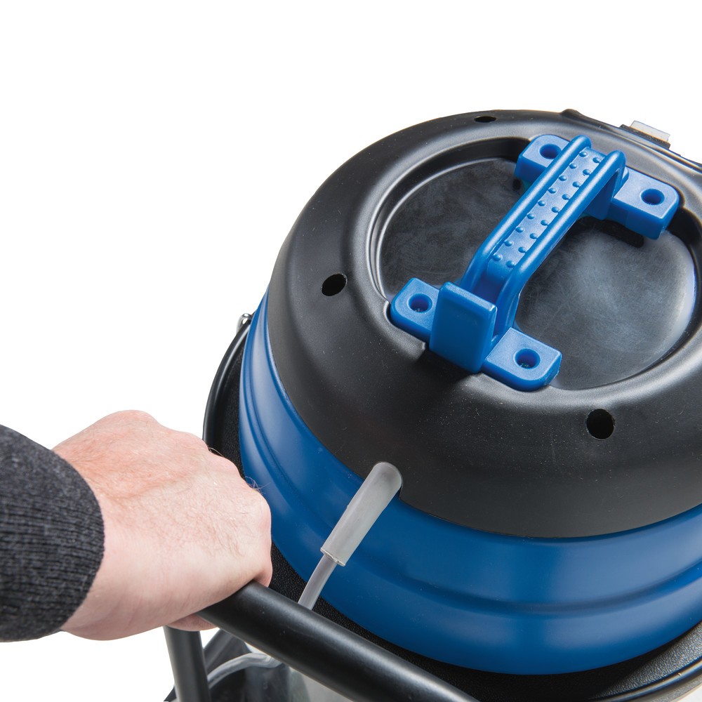 Produktabbildung Nr. 4: HEMMDAL Industriesauger, Nass-Trockensauger, Edelstahlbehälter, 1.500 W, 30 l, Kippfahrgestell, Schiebebügel