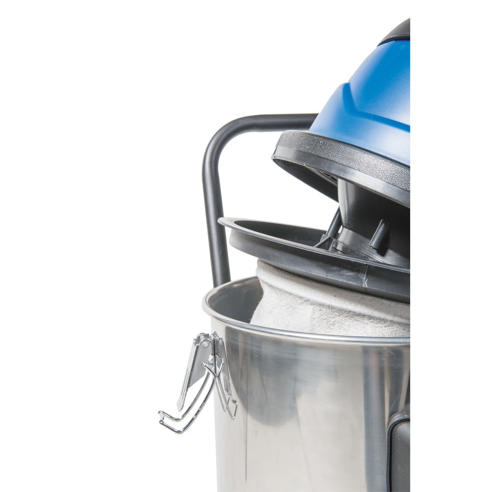 Produktabbildung Nr. 7: HEMMDAL Industriesauger, Nass-Trockensauger, Edelstahlbehälter, 1.500 W, 30 l, Kippfahrgestell, Schiebebügel