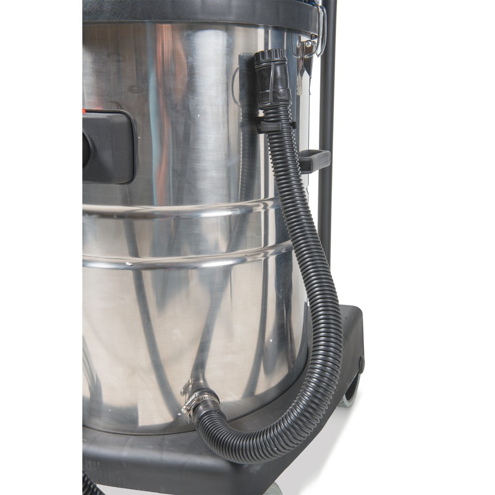 Produktabbildung Nr. 8: HEMMDAL Industriesauger, Nass-Trockensauger, Edelstahlbehälter, 1.500 W, 30 l, Kippfahrgestell, Schiebebügel