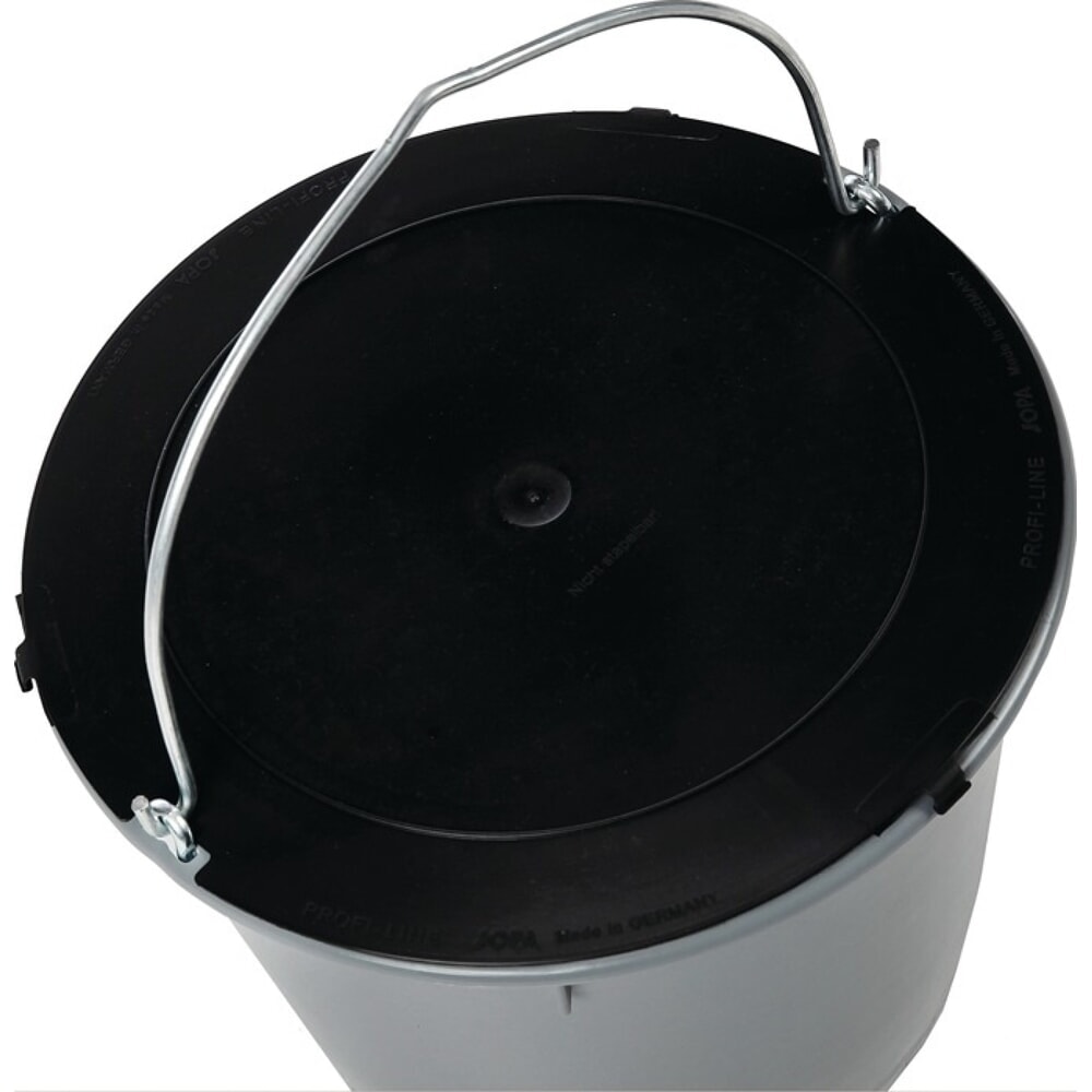 Produktabbildung: JOPA Deckel, Innen-Ø 355 mm, schwarz, Recycling-Kunststoff