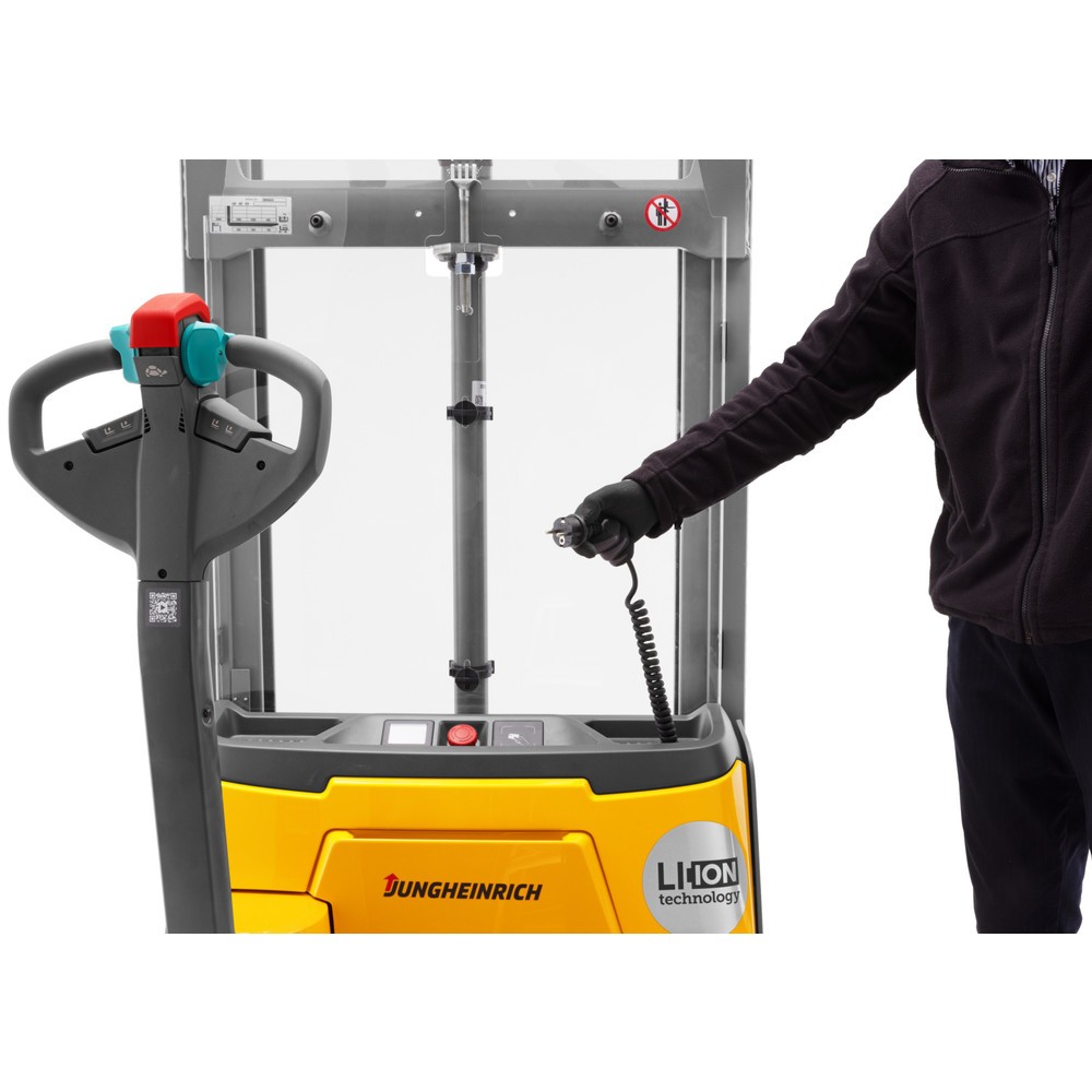 Produktabbildung Nr. 3: Jungheinrich Elektro-Hochhubwagen EJC 110i DZ, Dreifach-Teleskop-Hubgerüst, Hubhöhe 4.180 mm, Tragfähigkeit 1.000 kg, Proportionalhydraulik