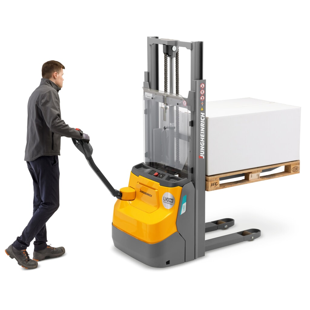 Produktabbildung Nr. 7: Jungheinrich Elektro-Hochhubwagen EJC 110i ZZ, Zweifach-Teleskop-Hubgerüst, Hubhöhe 2.390 mm, Tragfähigkeit 1.000 kg, Proportionalhydraulik