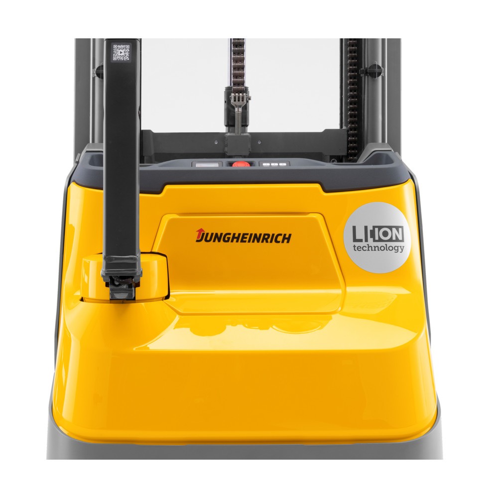 Produktabbildung Nr. 2: Jungheinrich Elektro-Hochhubwagen EJC 110zi ZZ, Zweifach-Teleskop Hubgerüst, Hubhöhe 2.990 mm, Tragfähigkeit 1.000 kg, Proportionalhydraulik, Doppelstockfunktion
