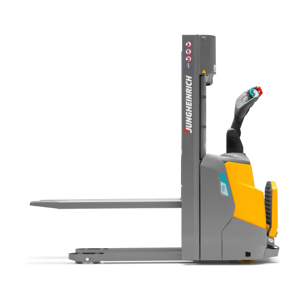 Produktabbildung Nr. 8: Jungheinrich Elektro-Hochhubwagen ERC 110i ZT mit Standplattform, Zweifach-Teleskop-Hubgerüst, Hubhöhe 2.700 mm, Tragfähigkeit 1.000 kg, Proportionalhydraulik