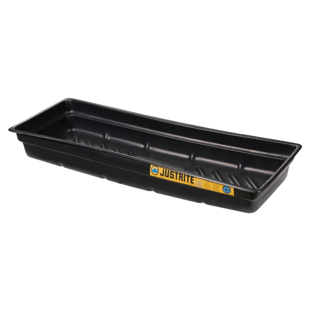 Produktabbildung: Justrite® Mini-Auffangwanne aus PE, rutschfester Rippenboden, Innenmasse 117 x 41 cm, Kapazität 45 l
