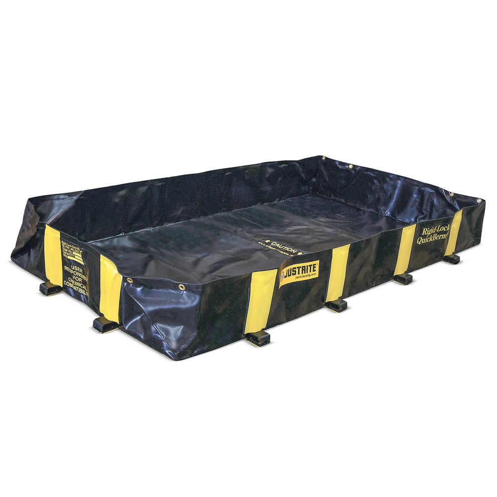 Produktabbildung: Justrite® Falt-Auffangwanne aus PVC QuickBerm®, Kapazität 662 l