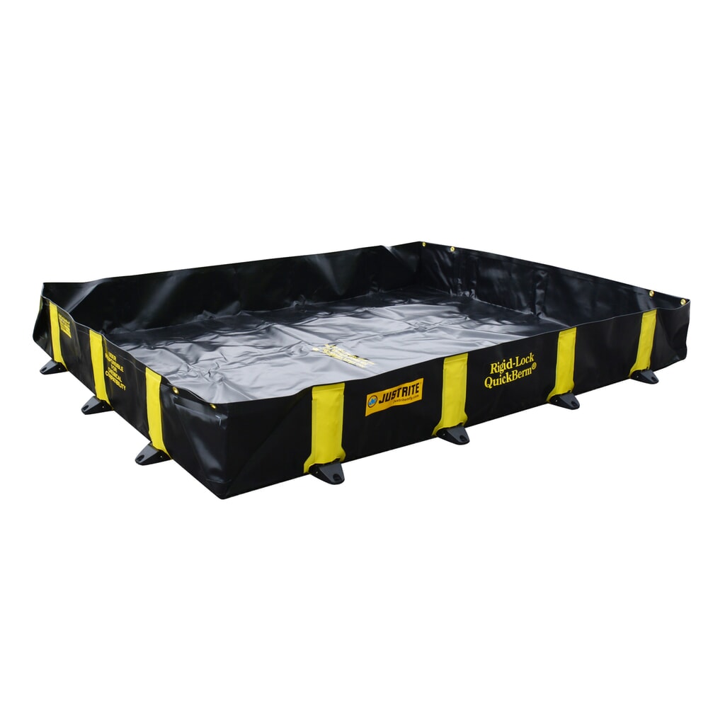 Produktabbildung: Justrite® Falt-Auffangwanne aus PVC QuickBerm®, Kapazität 1.344 l