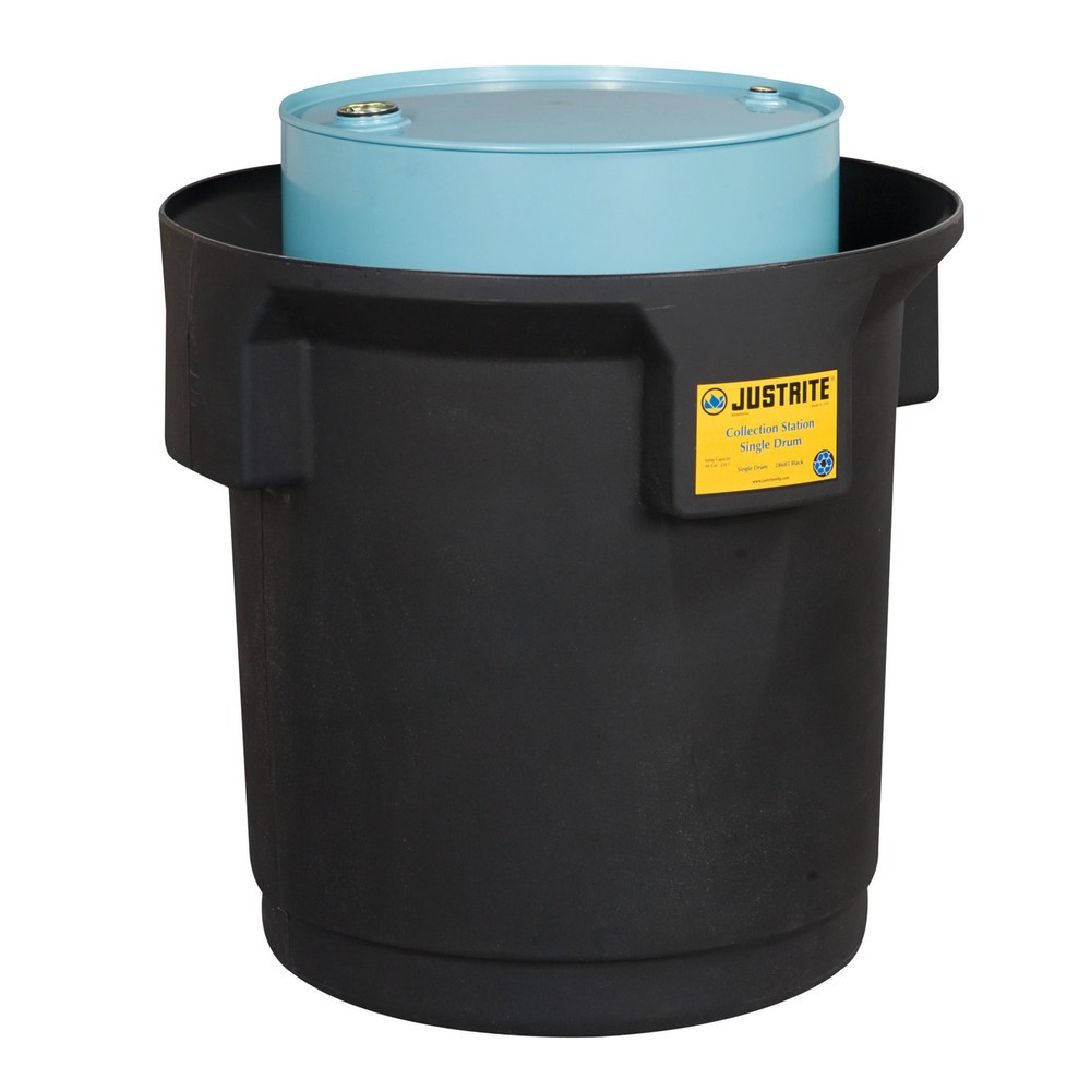 Produktabbildung: Justrite® Fassdepot, 1x 200 l, Auffangvolumen 250 l