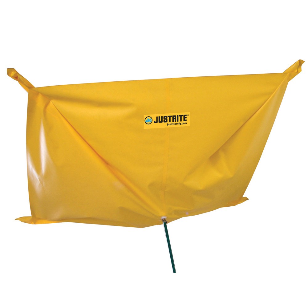 Produktabbildung: Justrite® Leckage-Auffangplane aus Polyester, LxB 1,5 x 1,5 m, Ösen