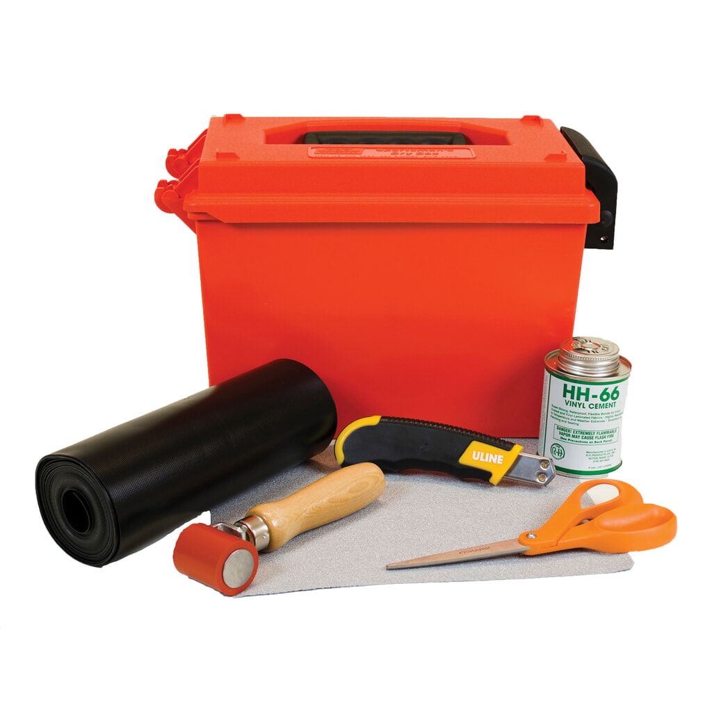 Justrite® Repair Kit QuickBerm® , Vinyl-Reparatursatz Produktabbildung: Justrite® Repair Kit QuickBerm® , Vinyl-Reparatursatz