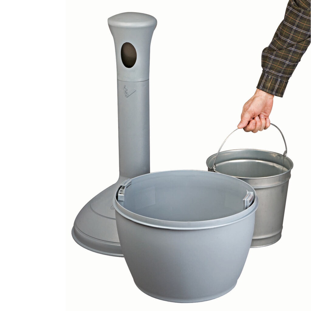 Justrite® Sicherheits-Standascher Elite™, 15 Liter, grau Produktabbildung Nr. 5: Justrite® Sicherheits-Standascher Elite™, 15 Liter, grau