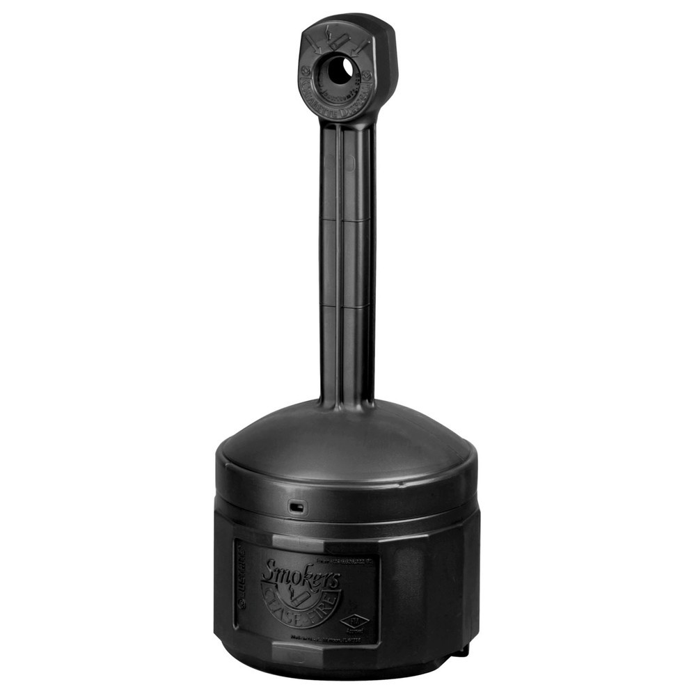 Produktabbildung: Justrite® Sicherheits-Standascher, selbstlöschend, 15 Liter, schwarz