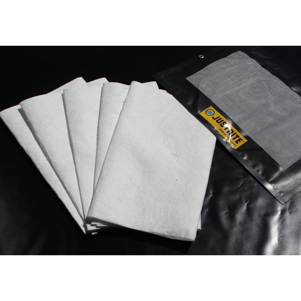 Produktabbildung: Justrite® Tropf-/Saugkissen, nachfüllbar, LxB 910 x 610 mm, Kapazität 7 l