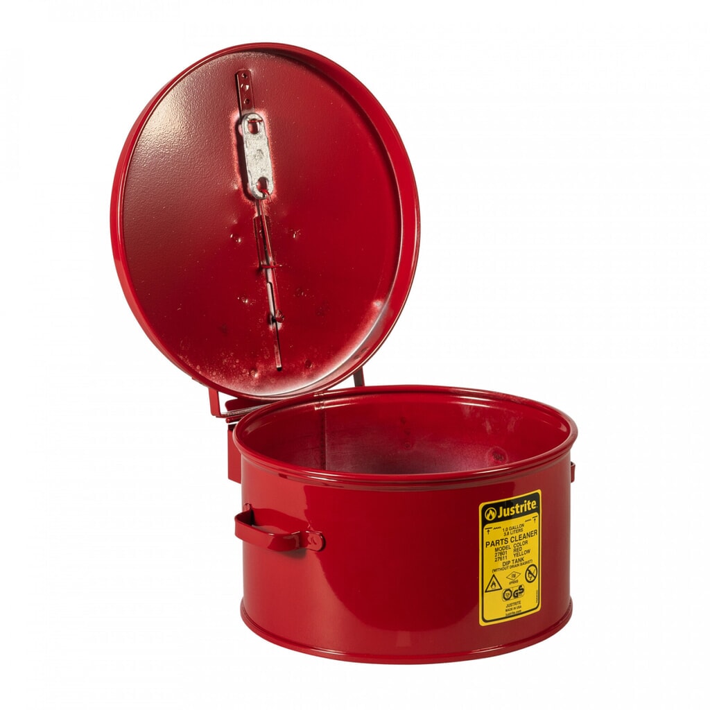 Justrite® Wasch- und Tauchbehälter, gelb, 8 Liter Produktabbildung Nr. 2: Justrite® Wasch- und Tauchbehälter, gelb, 8 Liter