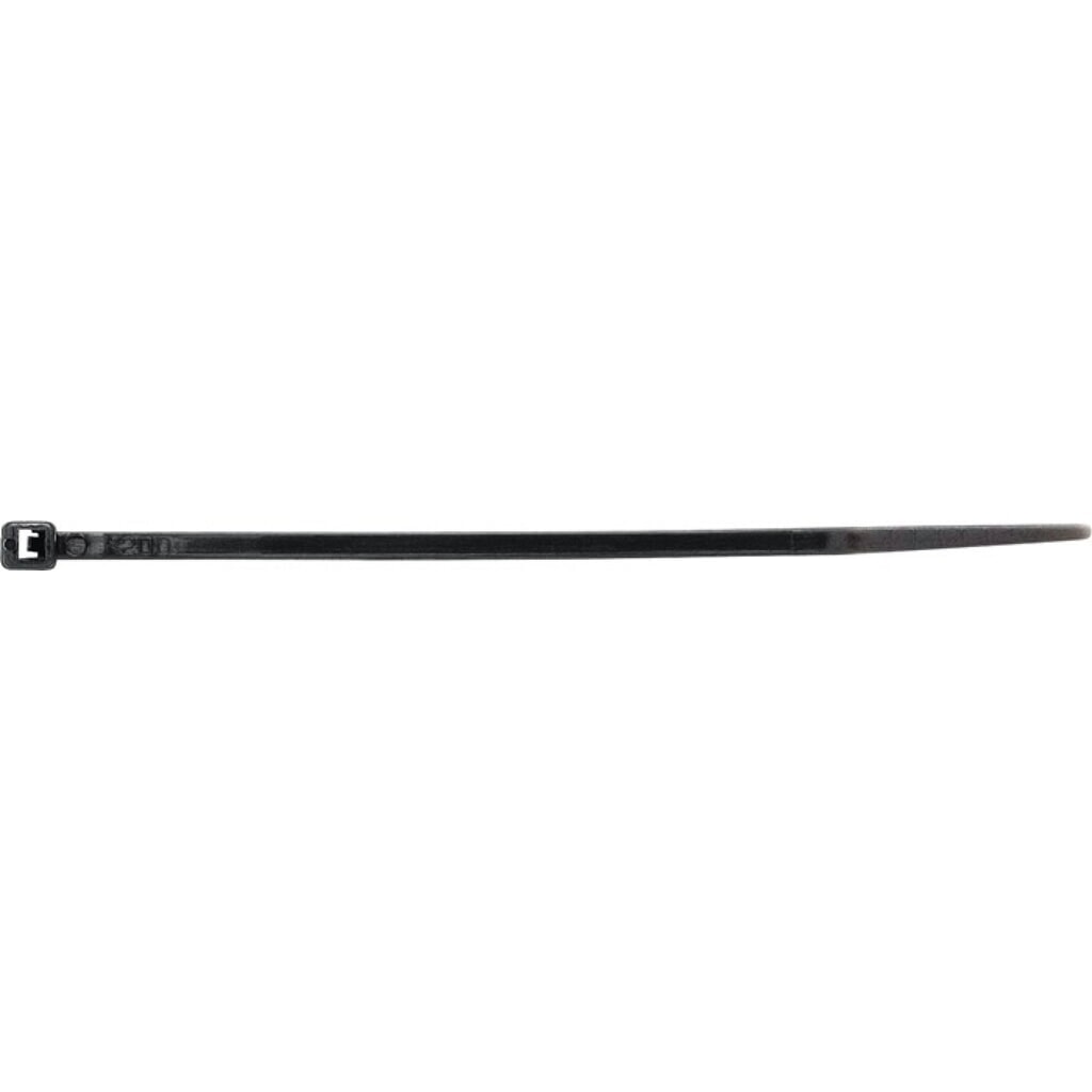 Produktabbildung: Kabelbinder, Polyamid schwarz UV-beständig, Länge 203 mm Breite 2,5 mm, 100St./Btl.