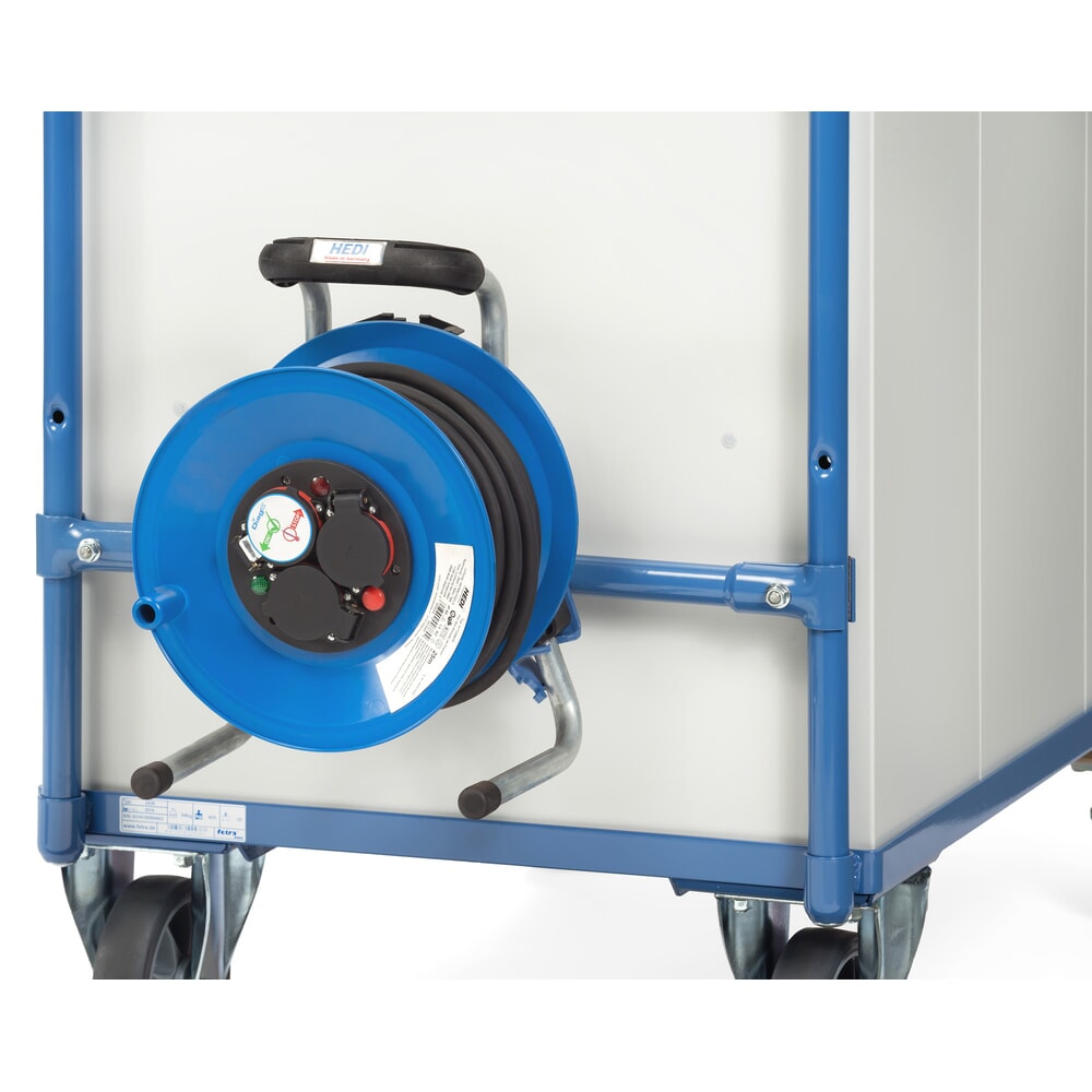 Produktabbildung: fetra® Kabeltrommel für MultiVario-Tischwagen, Breite 700 mm