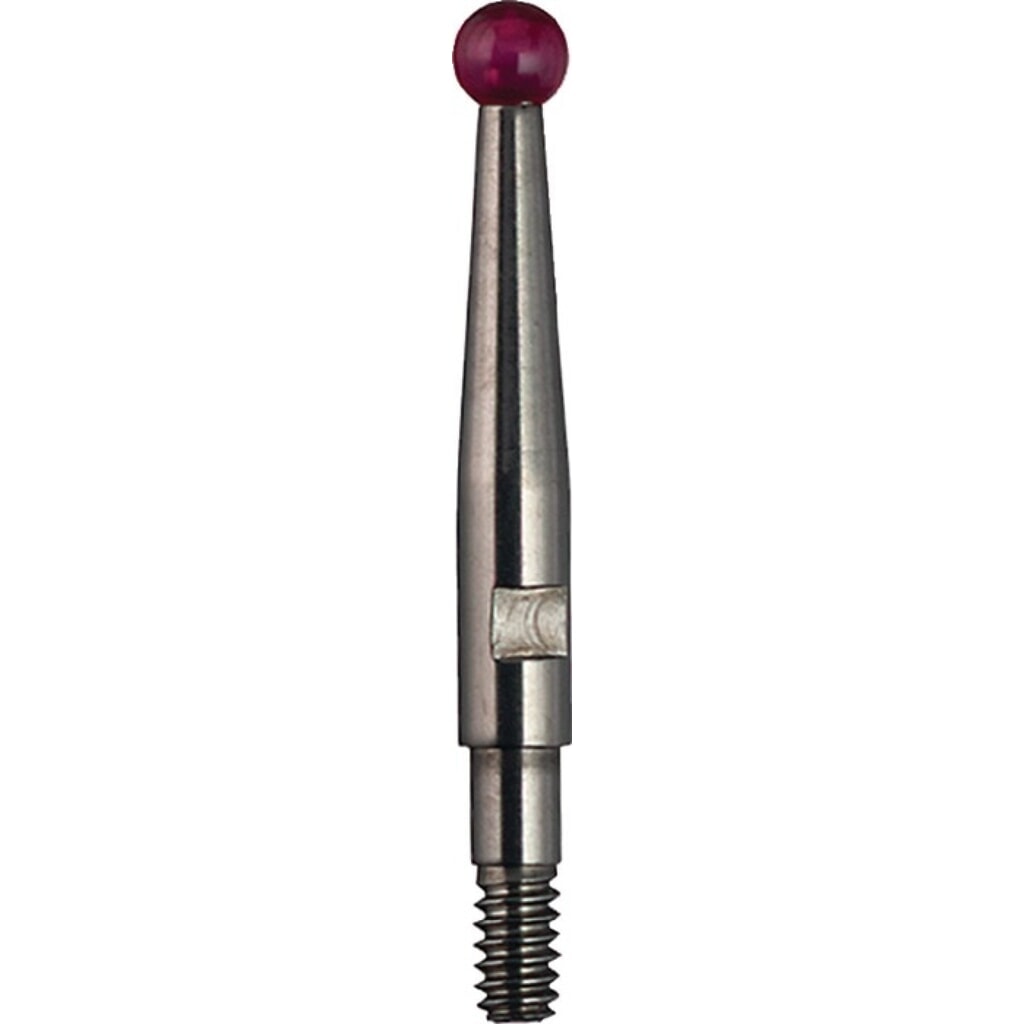 Produktabbildung: KÄFER Messeinsatz, M1,6 Rubin, Ø 2 mm Länge 11,8 mm Kugel, Fühlhebelmessgerät
