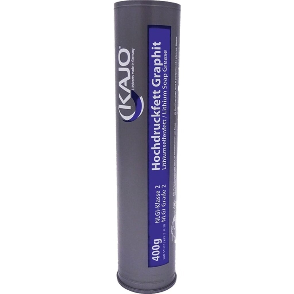 Produktabbildung: KAJO Hochdruckfett graphitiert 400g schwarz Kartusche