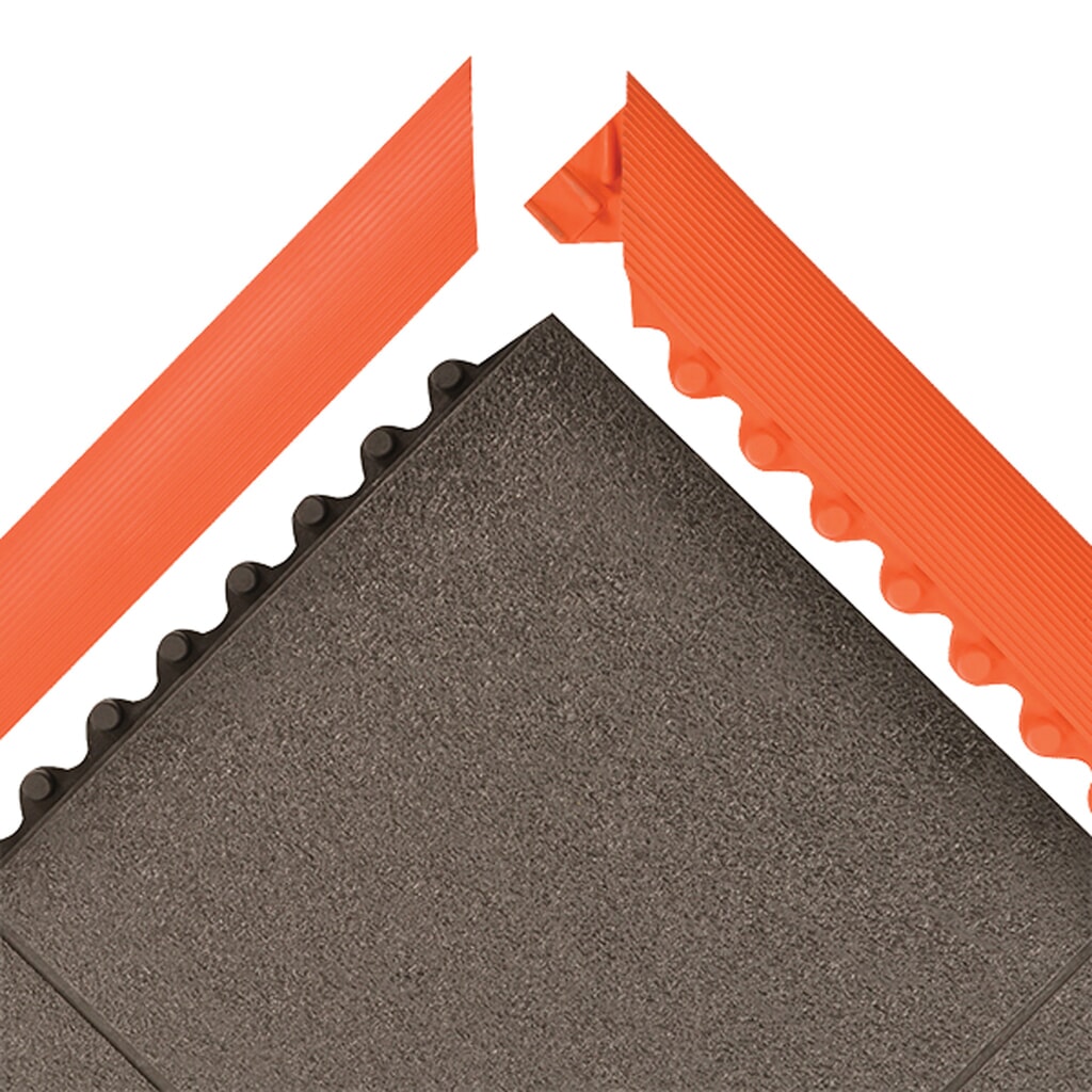 Kantenleiste für NoTrax Anti-Ermüdungsmatte aus Nitrilgummi, männlich, BxL 1.520 x 52 mm, orange Produktabbildung Nr. 5: Kantenleiste für NoTrax Anti-Ermüdungsmatte aus Nitrilgummi, männlich, BxL 1.520 x 52 mm, orange