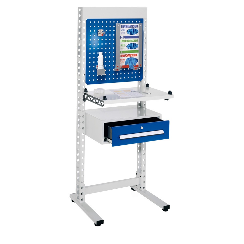 Produktabbildung: Kappes ErgoPlus® Hygienestation, Steharbeitsplatz, mit Füssen, HxBxT 1.770 x 670 x 400 mm, Modell 4
