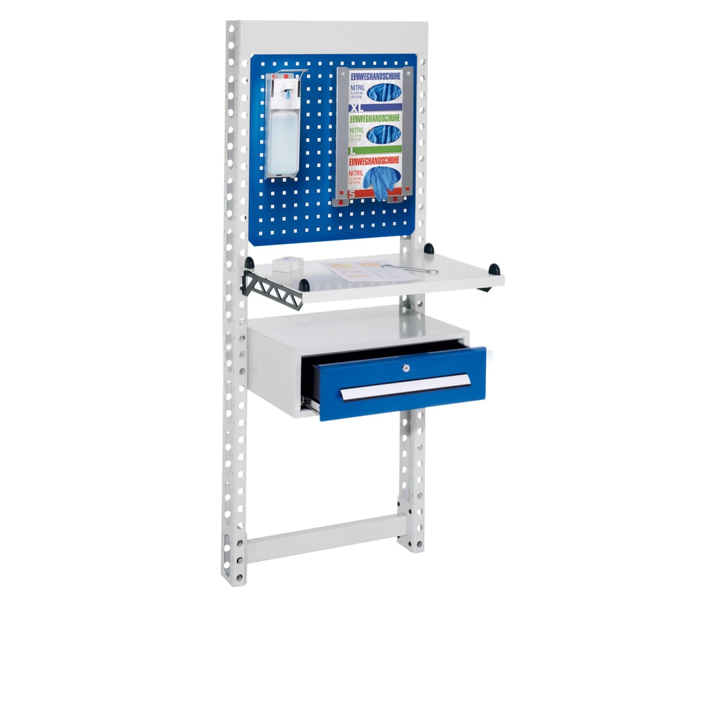 Produktabbildung: Kappes ErgoPlus® Hygienestation, Wandmodul, HxBxT 1.650 x 670 x 400 mm, Modell 3