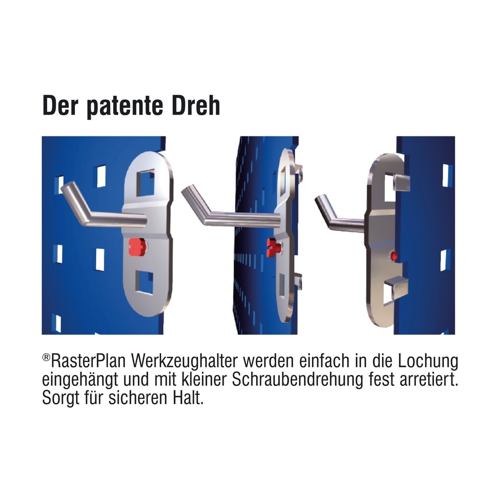 Produktabbildung Nr. 4: Kappes RasterPlan Magnethalter für Lochplatten, Ø 40 mm