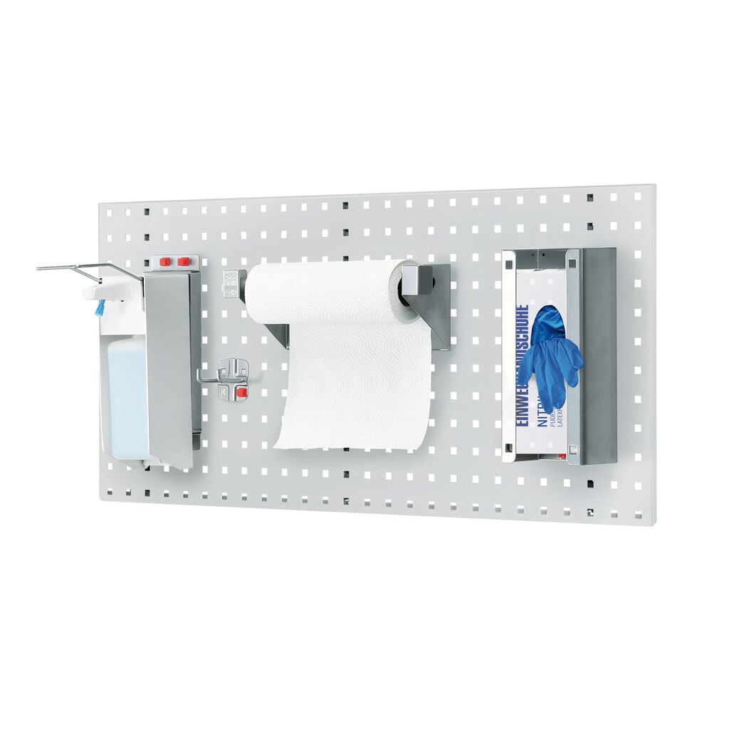 Produktabbildung: Kappes RasterPlan Hygienestation, Lochplatte, HxB 450 x 1.000, Modell 4