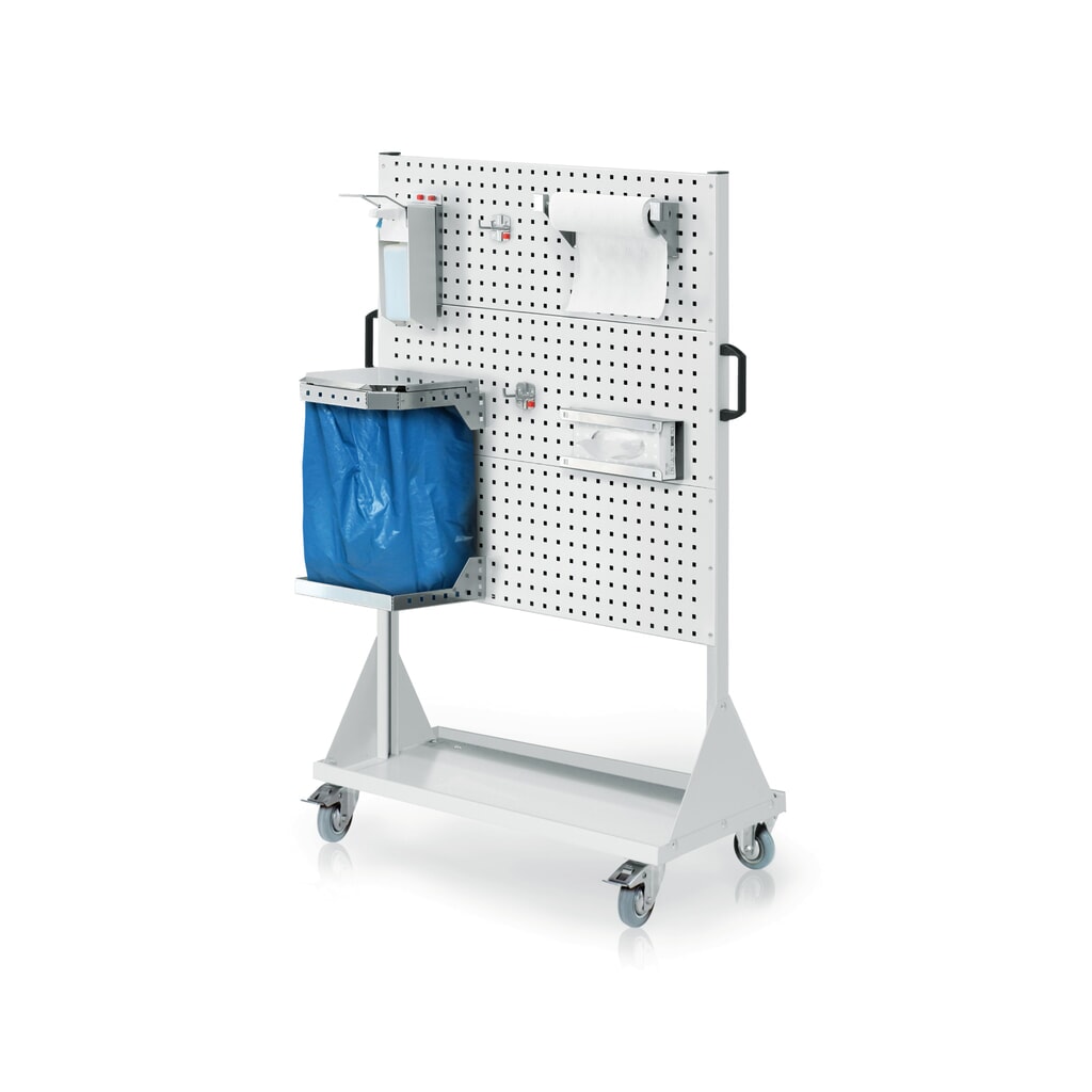 Kappes RasterPlan® Hygienestation, mobile Stellwand, 3 Lochplatten, HxBxT 1.580 x 1.000 x 500 mm, Modell 3 Produktabbildung: Kappes RasterPlan® Hygienestation, mobile Stellwand, 3 Lochplatten, HxBxT 1.580 x 1.000 x 500 mm, Modell 3