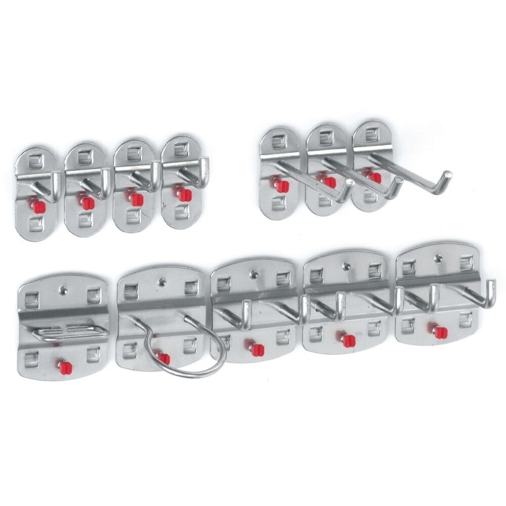 Produktabbildung: Kappes Werkzeughalter, 9 div. Haken/3 Doppelhaken 12-tlg., BxHmm