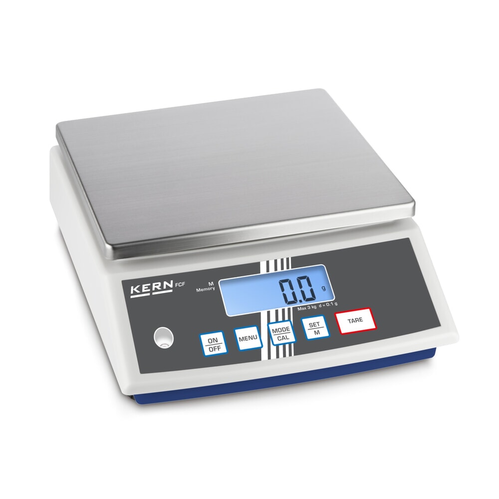 Produktabbildung: KERN Tischwaage FCF 30K-3, Wägebereich max. 30 kg