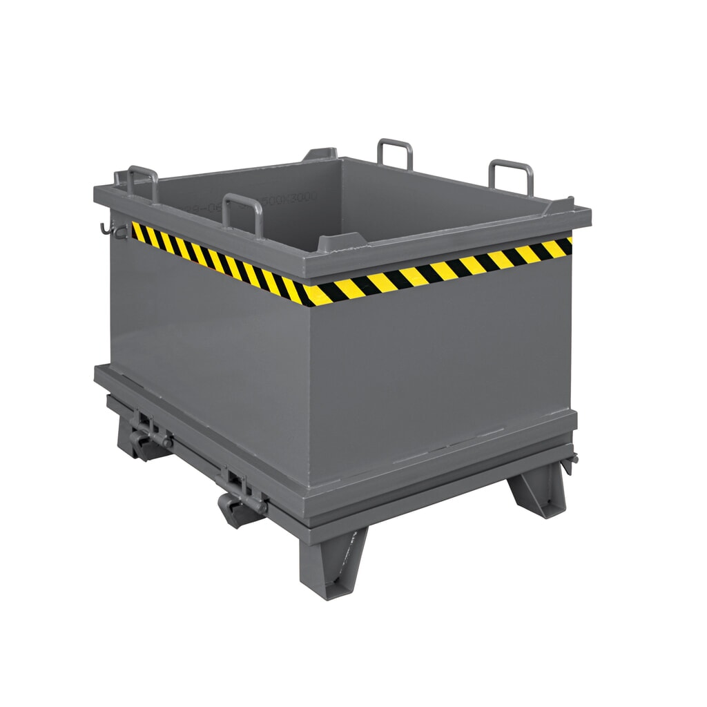 Eichinger® Klappbodenbehälter mit Zugseil, Volumen 0,3 m³, anthrazitgrau Produktabbildung: Eichinger® Klappbodenbehälter mit Zugseil, Volumen 0,3 m³, anthrazitgrau
