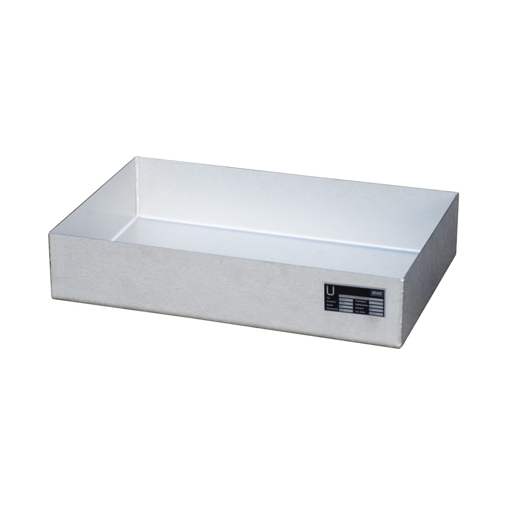 Produktabbildung: Bauer® Paletten-Auffangwanne aus Edelstahl für Kleingebinde KGW-P 1 V4A, Auffangvolumen 23 l