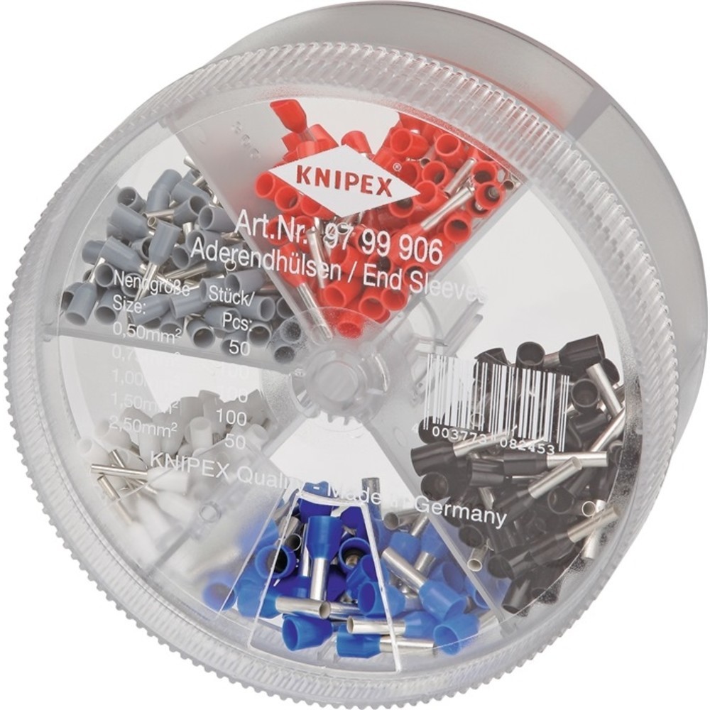 Produktabbildung Nr. 2: KNIPEX Aderendhülsenbox 400-tlg.0,5-2,5 mm² Ku.-Box