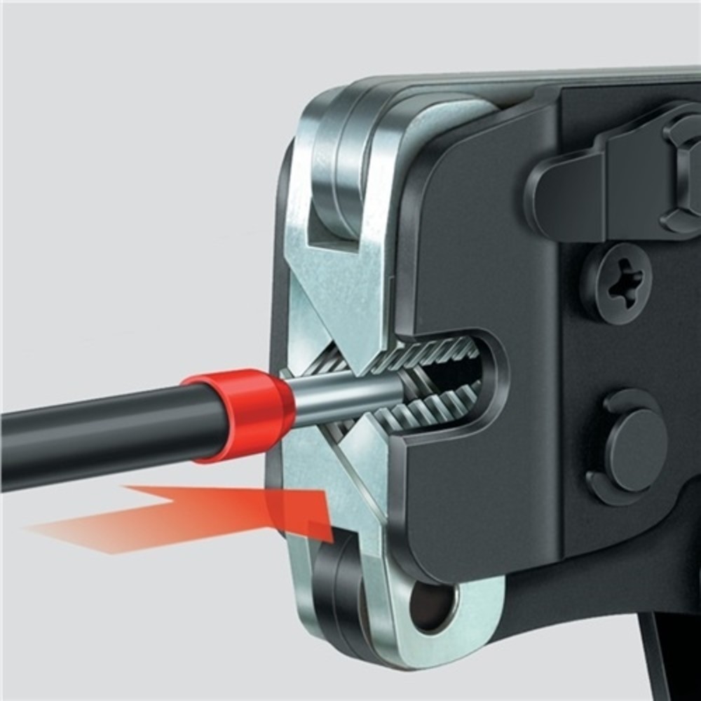 Produktabbildung Nr. 5: Crimpzange L.190mm 0,08-10,0+16 (AWG 28-5 ) mm² brün.2K-Hülle KNIPEX