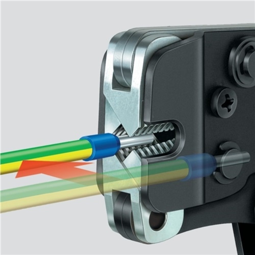 Produktabbildung Nr. 6: Crimpzange L.190mm 0,08-10,0+16 (AWG 28-5 ) mm² brün.2K-Hülle KNIPEX