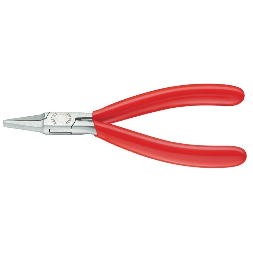 Produktabbildung: KNIPEX Elektronikgreifzange Gesamt-L.115mm flachbreite Backen Form 2 Ku.-Überzug