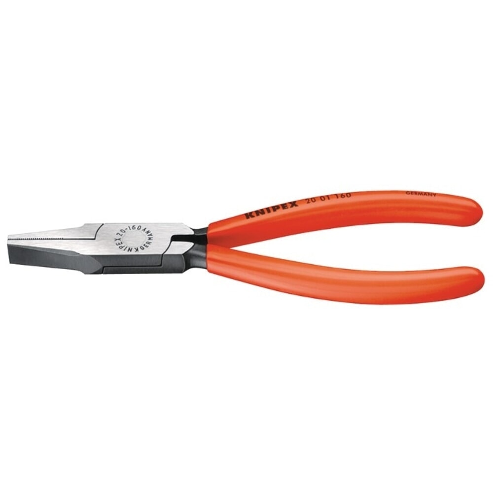 Produktabbildung: KNIPEX Flachzange, Kopf poliert schwarz atramentiert, Gesamtlänge 140 mm, Kunststoffüberzug