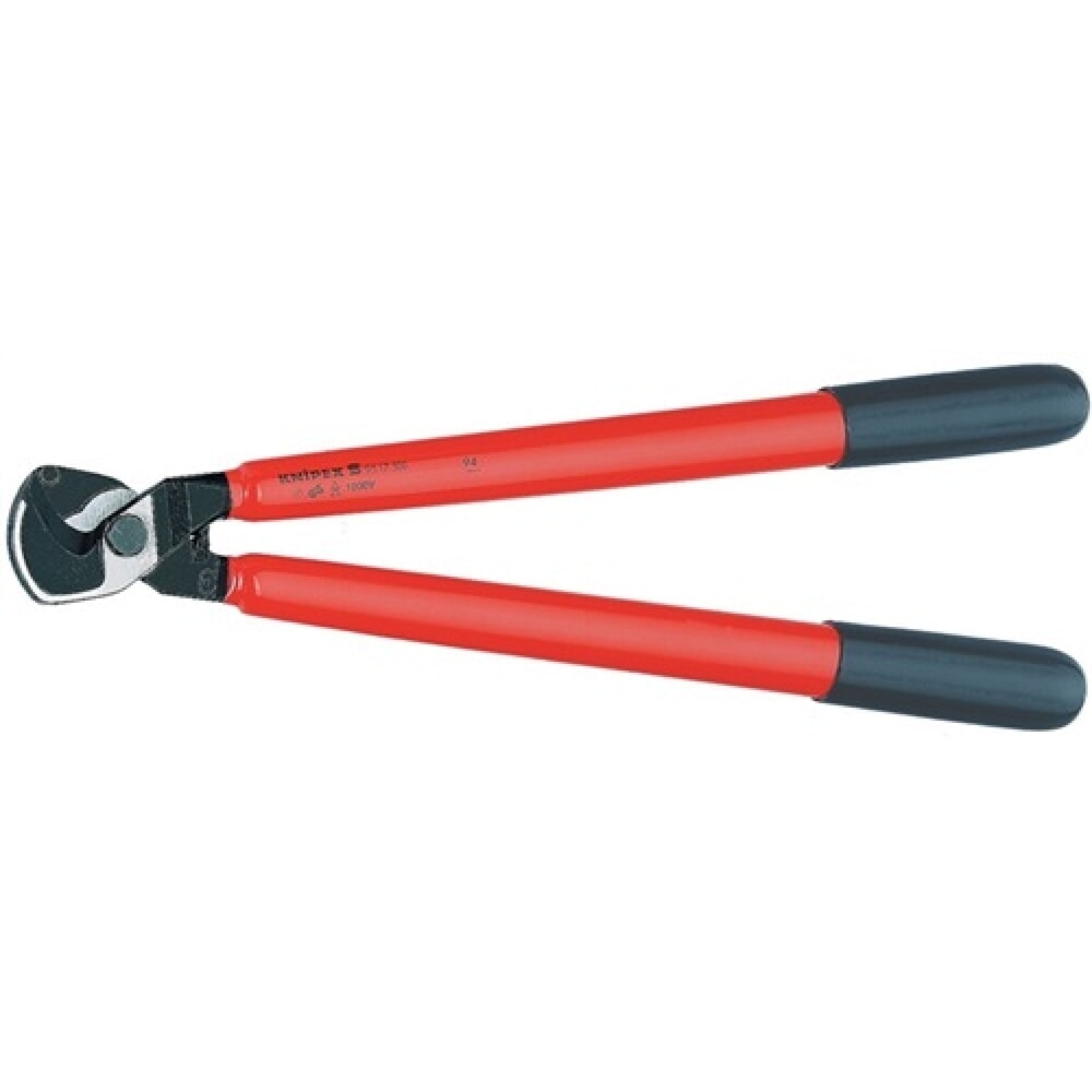Produktabbildung: Kabelschere VDE L.500mm max.150mm2 tauchisol. KNIPEX kurze Bauweise