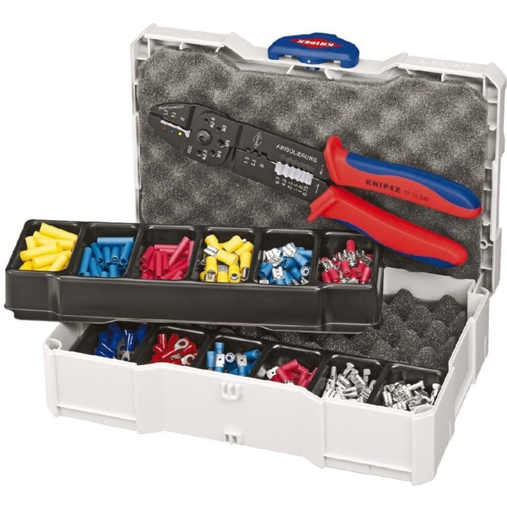 Knipex Kabelverbindersortiment 301-tlg.0,5-6 mm² Sortimentskoffer Produktabbildung: Knipex Kabelverbindersortiment 301-tlg.0,5-6 mm² Sortimentskoffer